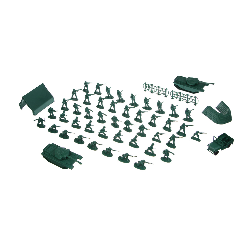ИГРОЛЕНД Набор солдатиков 100 шт., пластик, арт.№ 296-061