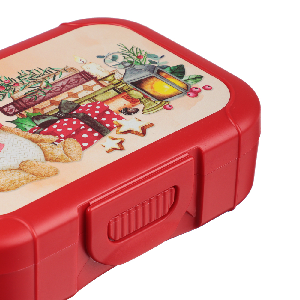 Зимние игрушки Ланч-бокс 0,85л (18х12,5х5,5см), пластик, арт.№ 861-551