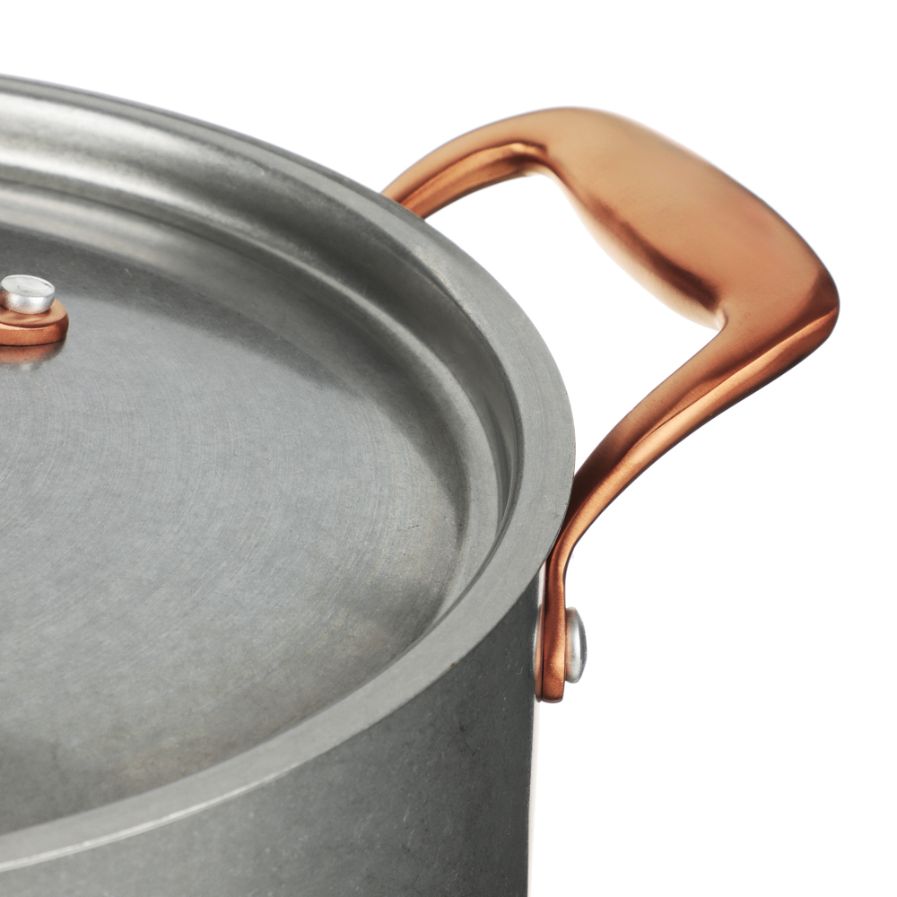 Ivlev Chef Ladoga Кастрюля 24х15см 6,1л, с нерж. крышкой, индукция, нерж.сталь 18/10, арт.№ 822-257