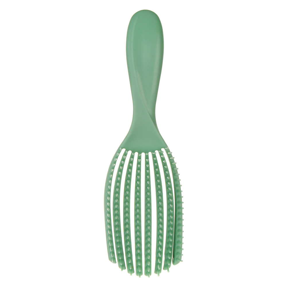 Расческа массажная веерная тм ЮНИLOOK, 23 см, пластик, 4 цвета, арт.№ 319-247