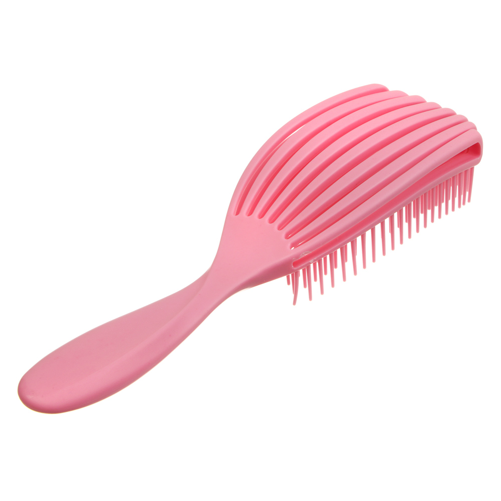 Расческа массажная веерная тм ЮНИLOOK, 23 см, пластик, 4 цвета, арт.№ 319-247