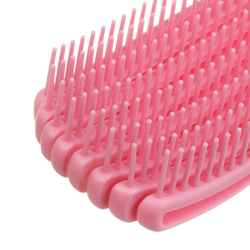 Расческа массажная веерная тм ЮНИLOOK, 23 см, пластик, 4 цвета, арт.№ 319-247