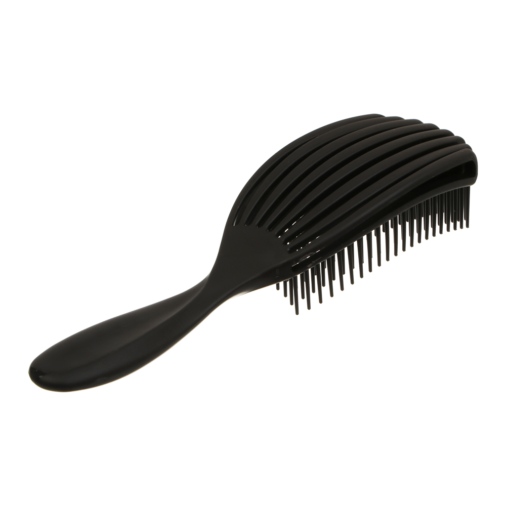 Расческа массажная веерная тм ЮНИLOOK, 23 см, пластик, 4 цвета, арт.№ 319-247