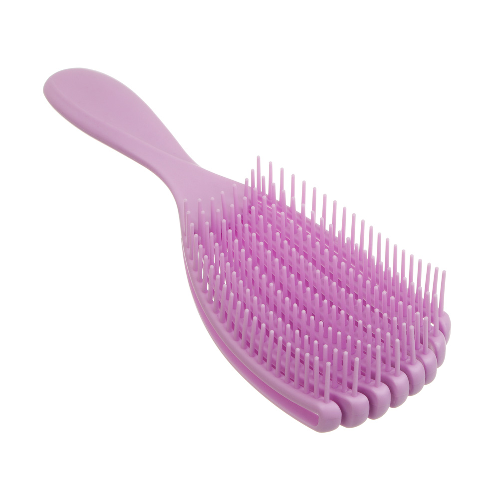 Расческа массажная веерная тм ЮНИLOOK, 23 см, пластик, 4 цвета, арт.№ 319-247