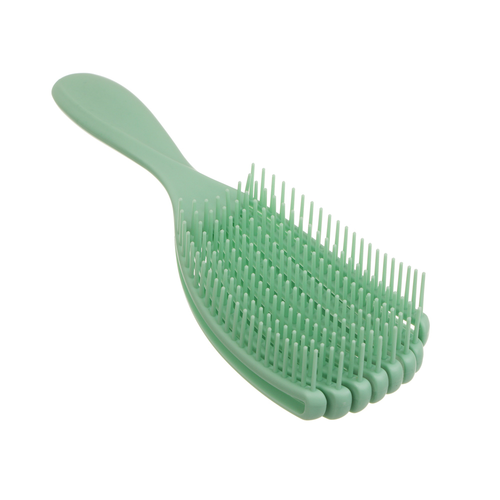 Расческа массажная веерная тм ЮНИLOOK, 23 см, пластик, 4 цвета, арт.№ 319-247