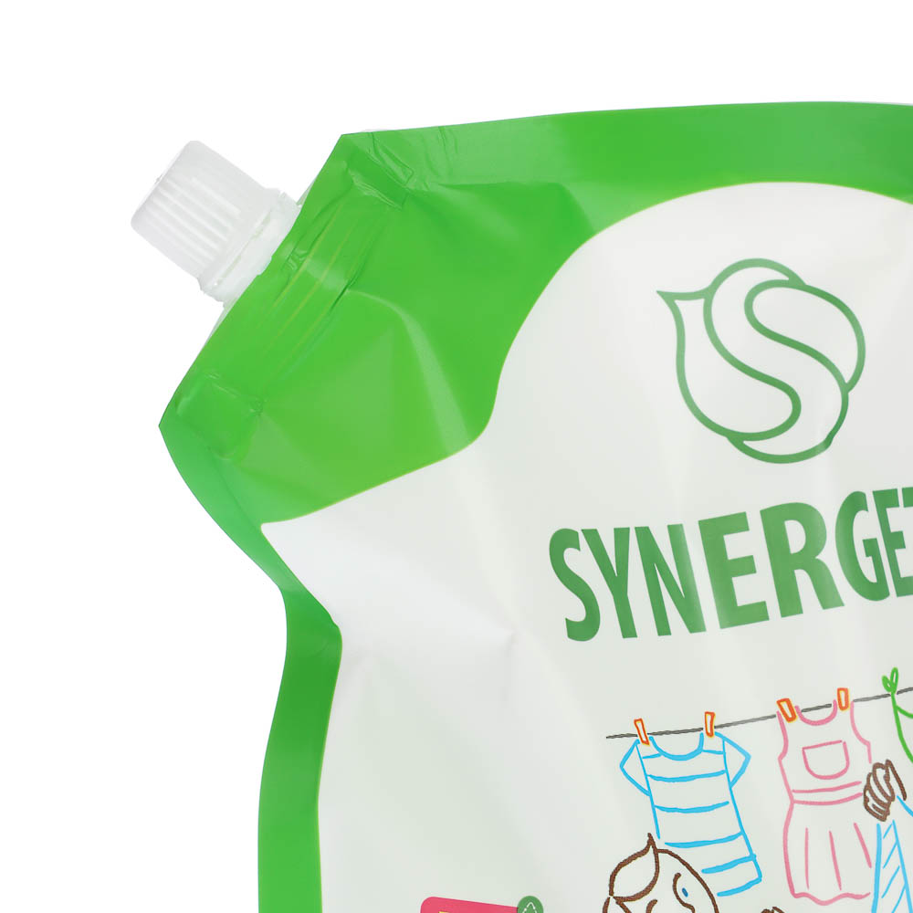 Гель для стирки SYNERGETIC концентрированный гипоаллергенный 2в1 c пятновыводителем, 1,5л, арт.№ 955-004