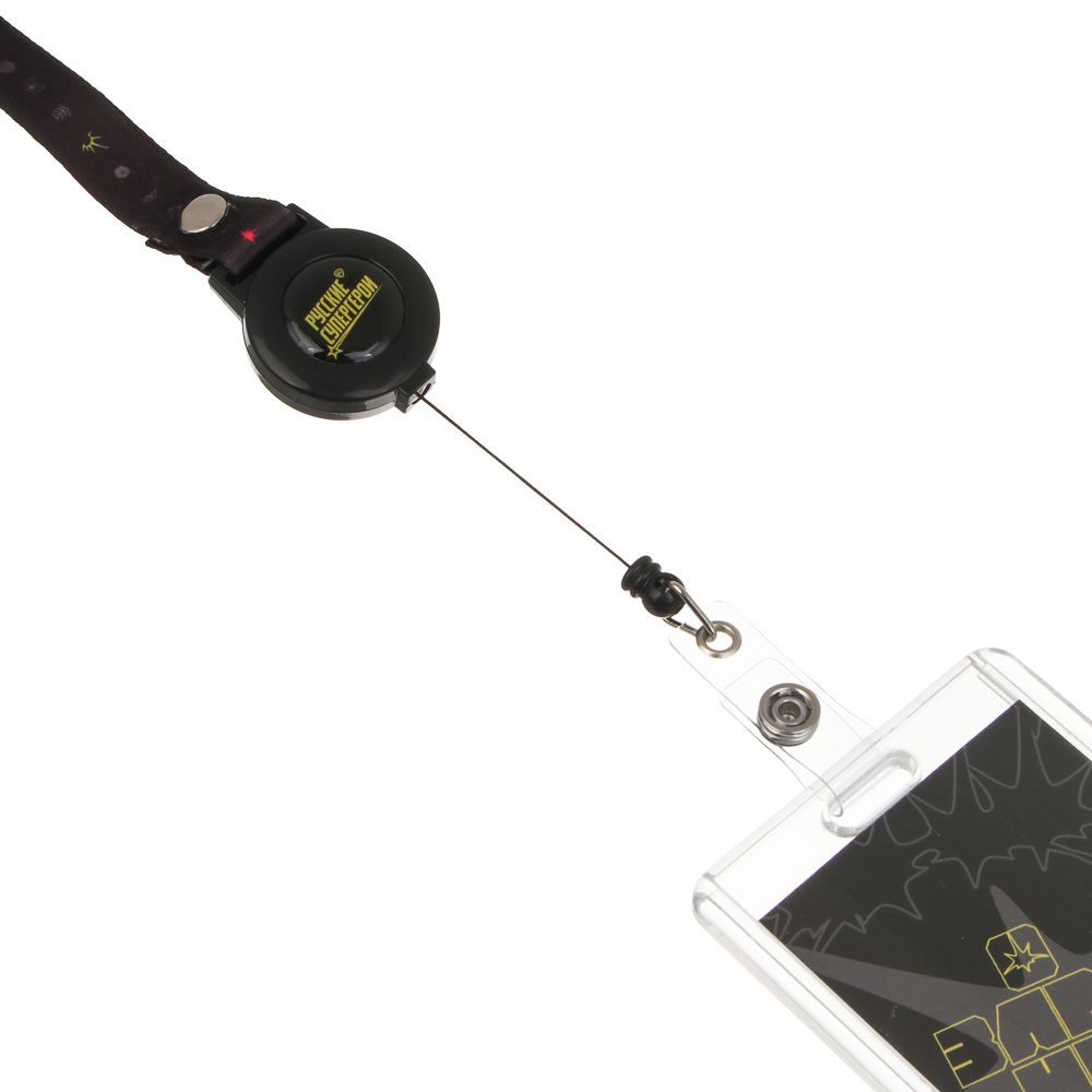 Чехол для карты BY Русские Супергерои "Ночь" 6,5х10,5см, вкладыш с наклейками, шнурок с караб., ПС, арт.№ 801-103