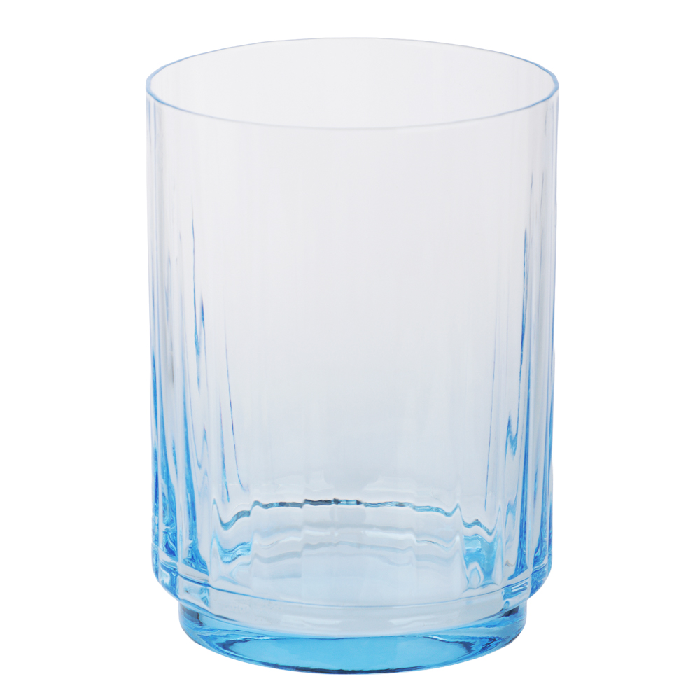 Стакан с цветным дном тм MILLIMI Аква, 400мл, стекло, арт.№ 878-726