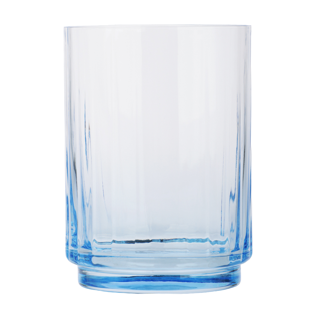 Стакан с цветным дном тм MILLIMI Аква, 400мл, стекло, арт.№ 878-726