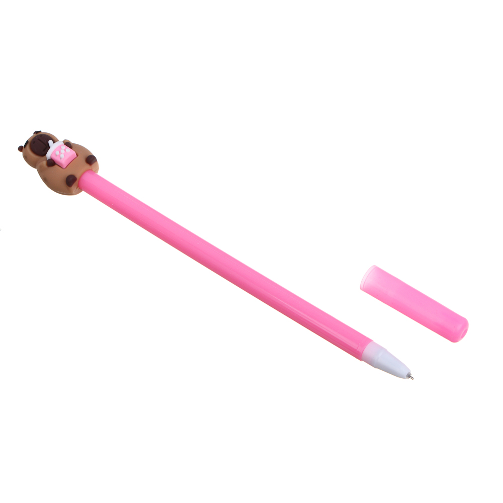 Записная книжка, 13х18 см, с замком, "Панда/Капибара", с фигурной ручкой, в коробке, арт.№ 524-297