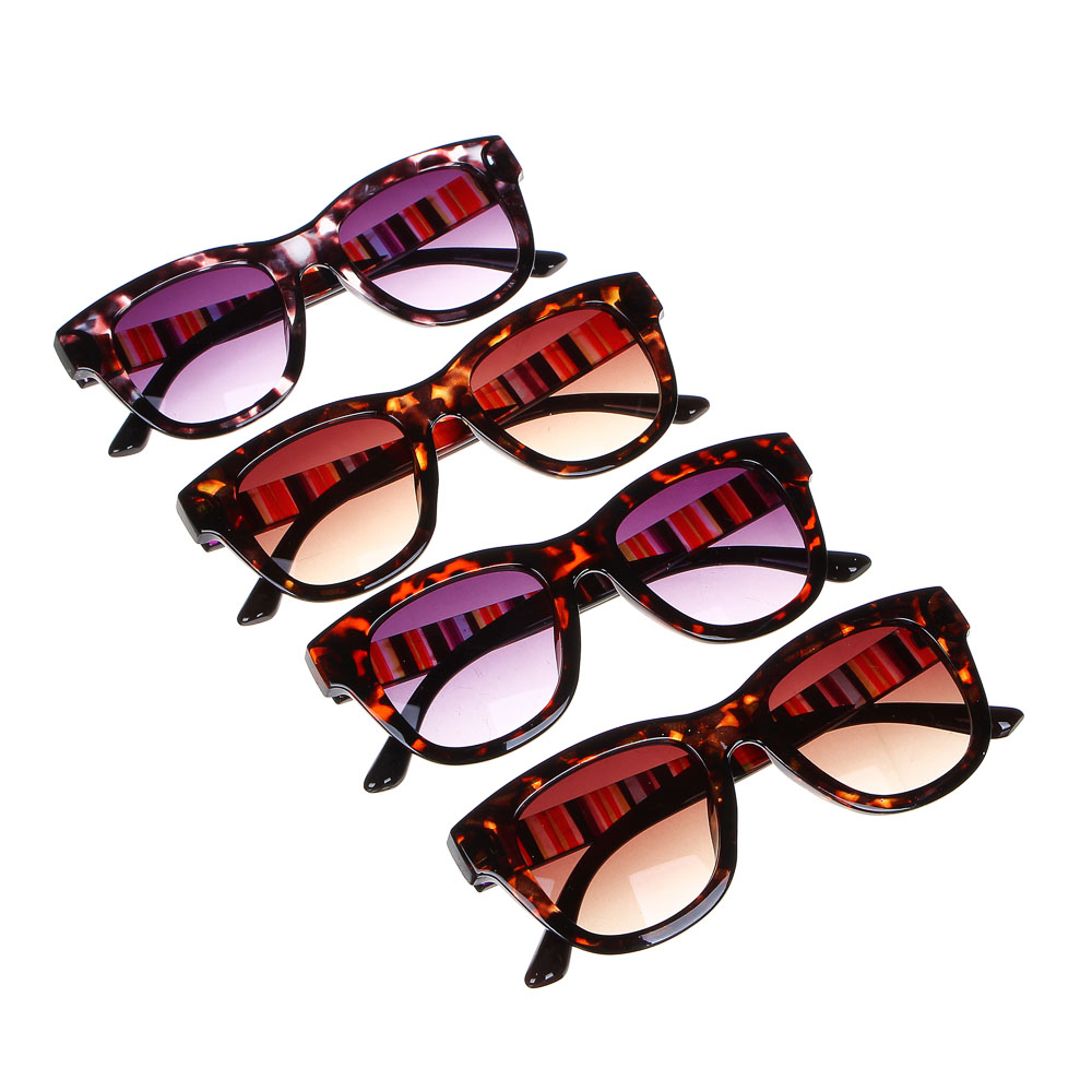 GALANTE Очки солнцезащитные взрослые, пластик, 145x43мм, 4 цвета, KC091076A, арт.№ 304-451