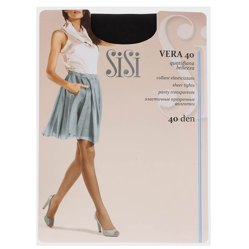 Колготки женские Sisi 40 DEN, размер 2 (S), цвет Nero, арт.№ 048-142