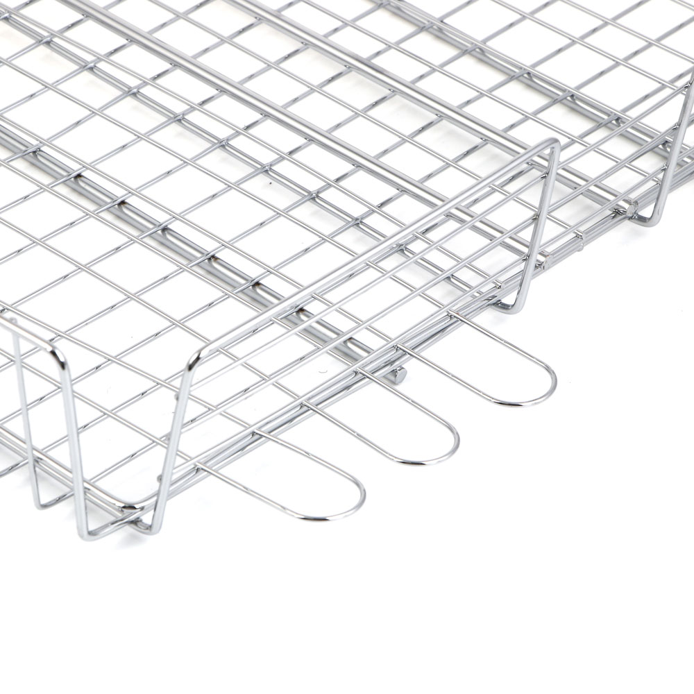 Решетка-гриль хром. тм GRILLBOOM, 25х33х5см, арт.№ 104-026