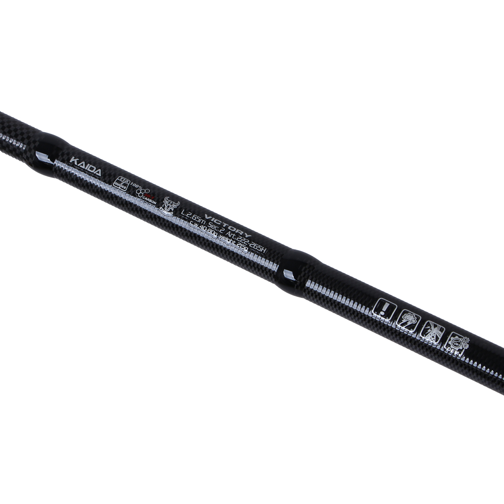 KAIDA Спиннинг штекерный, VICTORY, H, 40-80гр, 265см, карбон, арт.№ 149-213