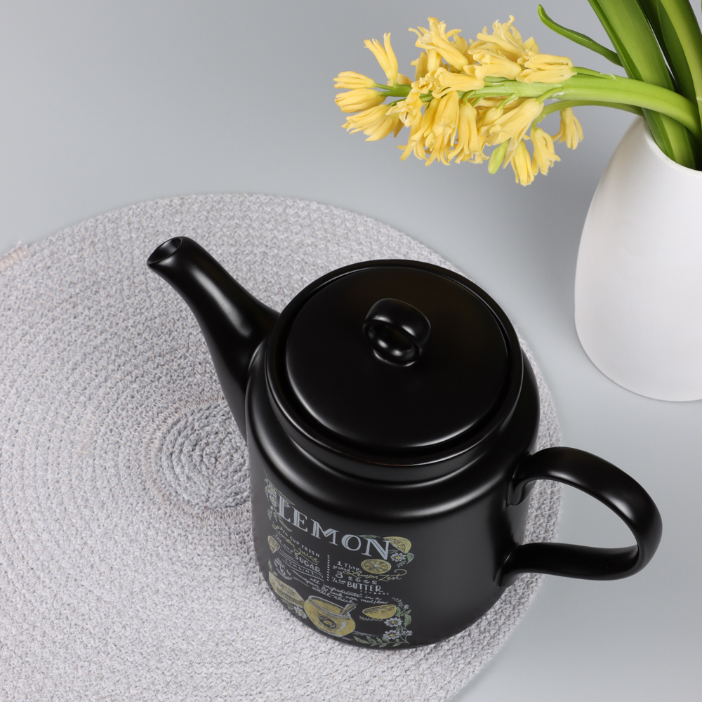 MILLIMI Лимонный курд Чайник заварочный, 920мл, 23х11х15,5см, керамика, арт.№ 824-644