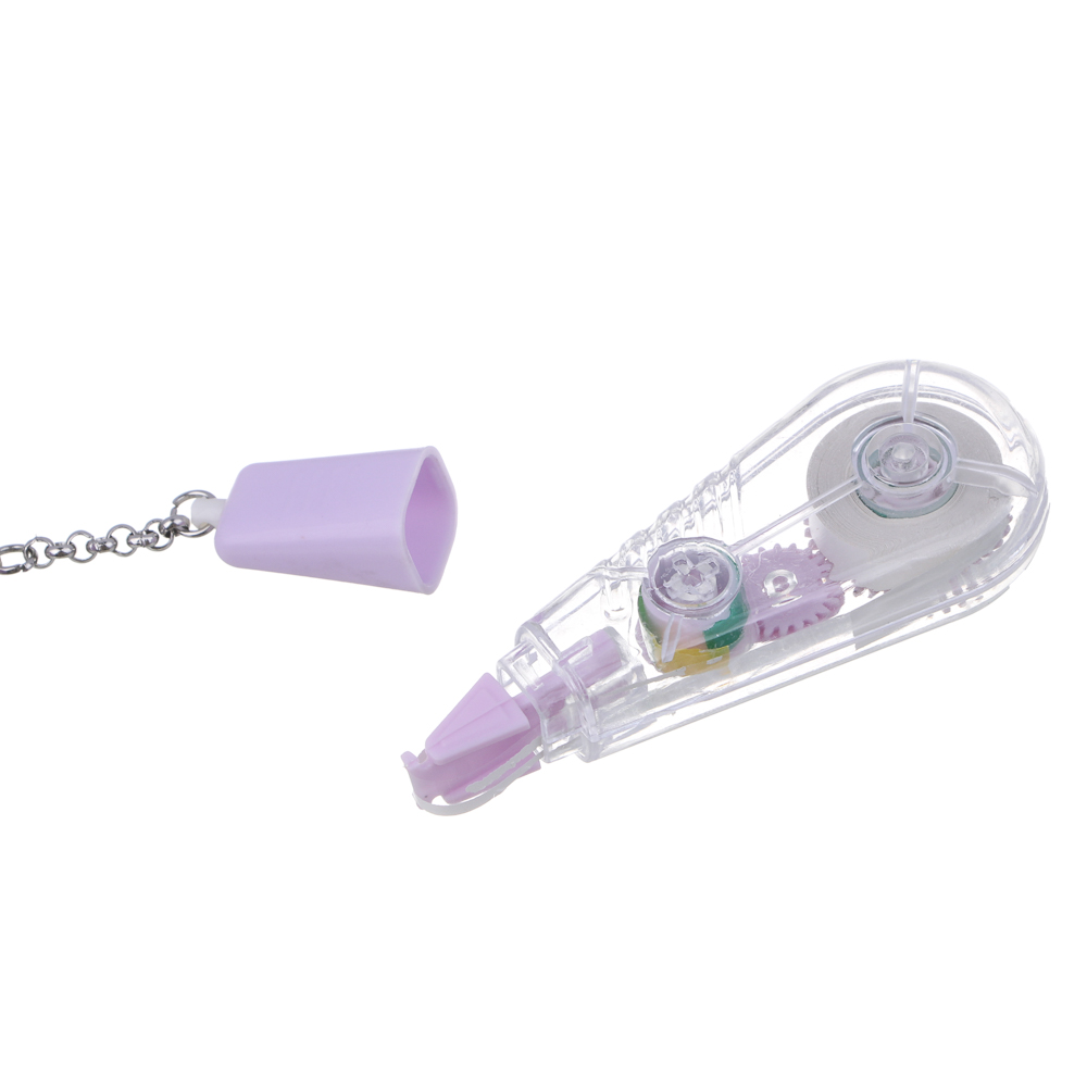 Ручка шариковая синяя с корректирующей лентой на подвесе, 17,5 см, 4 дизайна, арт.№ 591-016