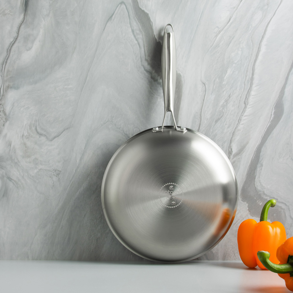 SATOSHI Савона Сковорода Triply 3-х слойная 26х5,0см, нерж.сталь 18/10, антиприг.покр. "соты", инд, арт.№ 822-195