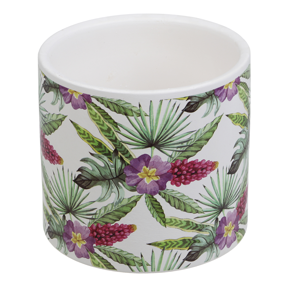 Кашпо тм INBLOOM, 10х9см, керамика, диз.1, арт.№ 164-407