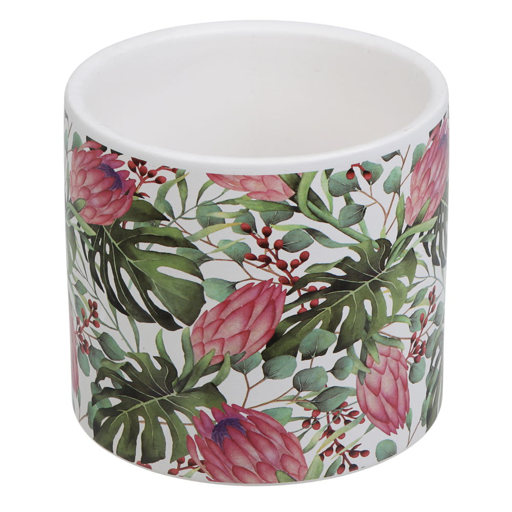 Кашпо тм INBLOOM, 10х9см, керамика, диз.1, арт.№ 164-407