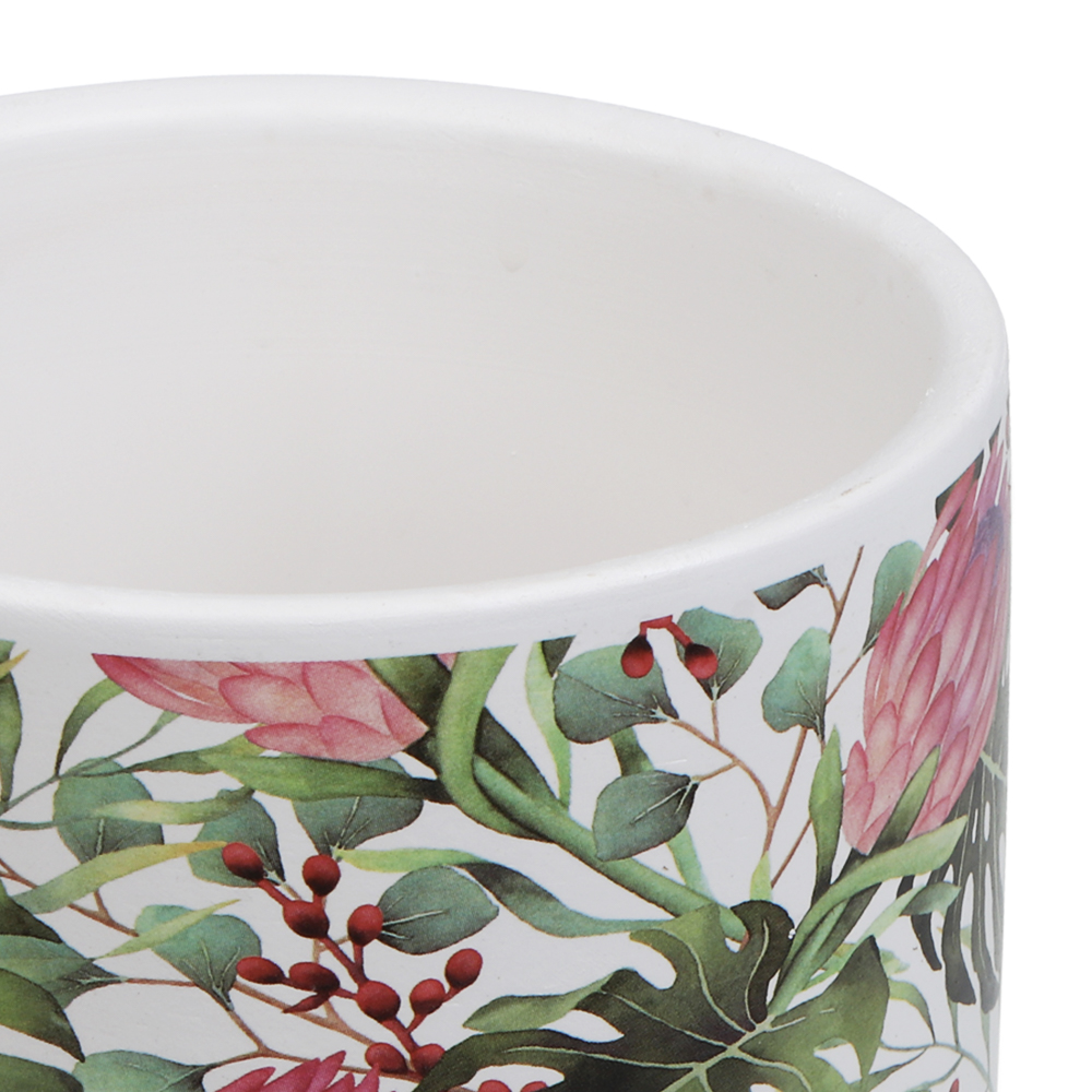 Кашпо тм INBLOOM, 10х9см, керамика, диз.1, арт.№ 164-407