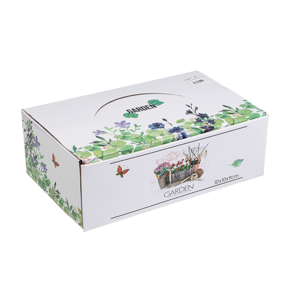 Кашпо тм INBLOOM, 10х9см, керамика, диз.2, арт.№ 164-408