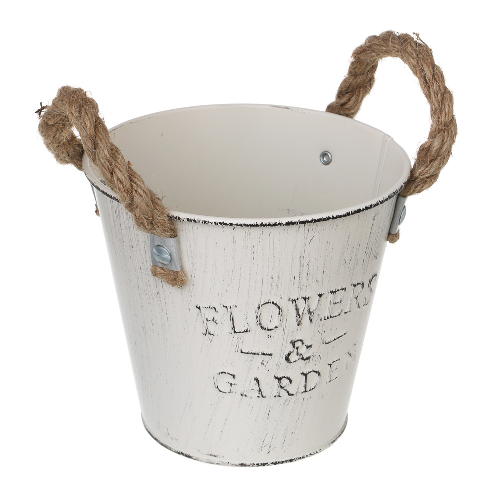 Кашпо тм INBLOOM, 13,5х12см, металл, арт.№ 164-411