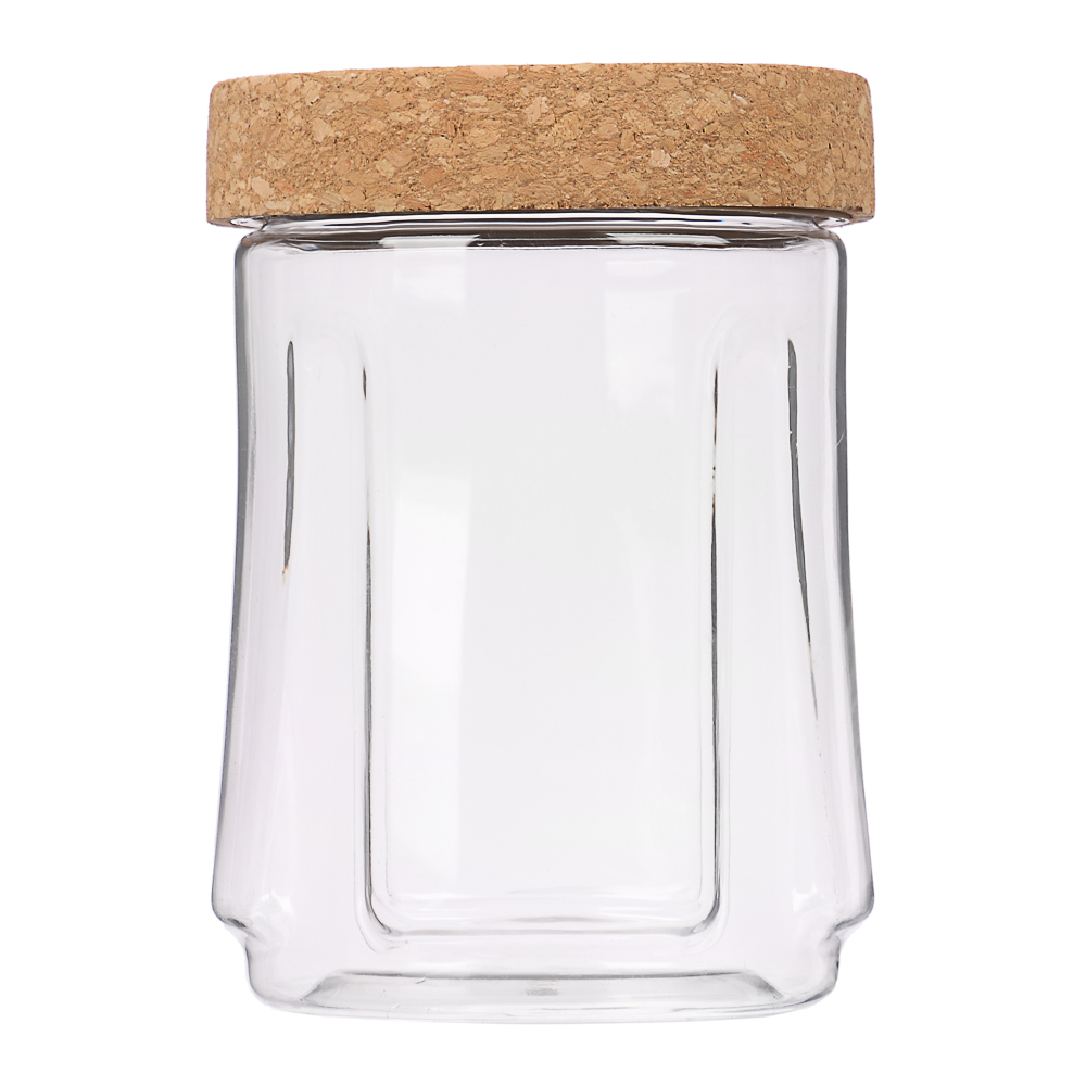 Банка для сыпучих продуктов Sugar&Spice Rosemary 0,75л, пластик, пробковая крышка, арт.№ 861-432