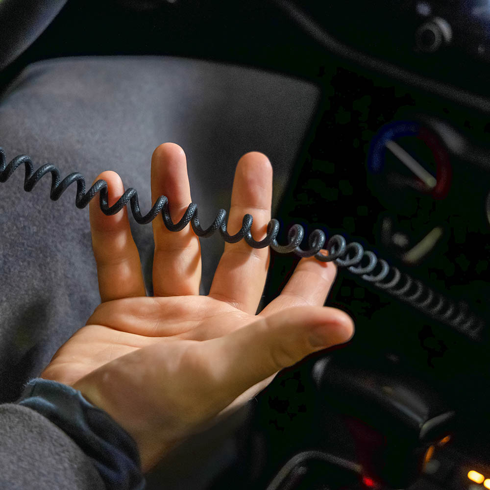 NG Кабель для зарядки Спираль iP, 2 м, 2.4А, быстрая зарядка, 3 цвета, арт.№ 788-041