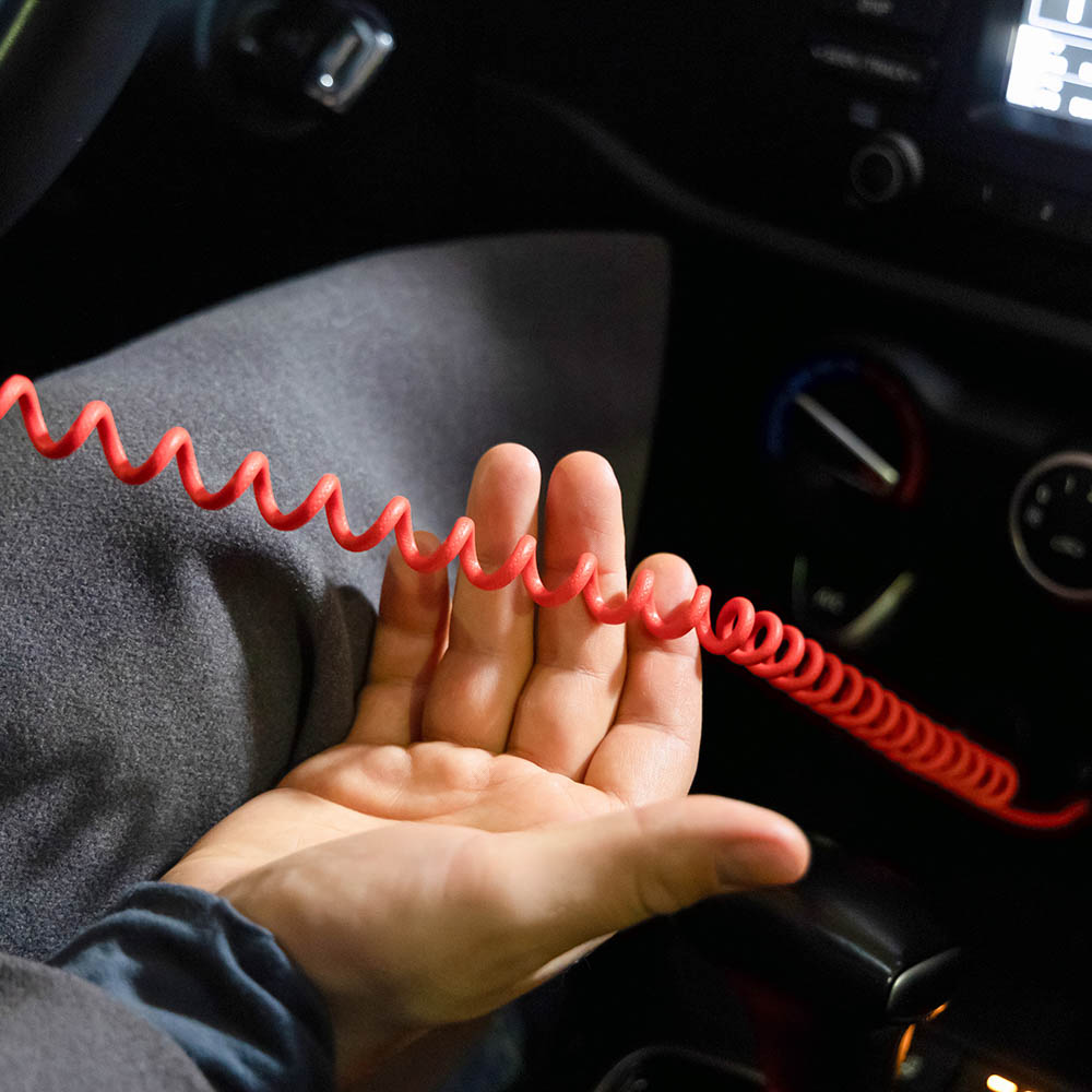 NG Кабель для зарядки Спираль iP, 2 м, 2.4А, быстрая зарядка, 3 цвета, арт.№ 788-041