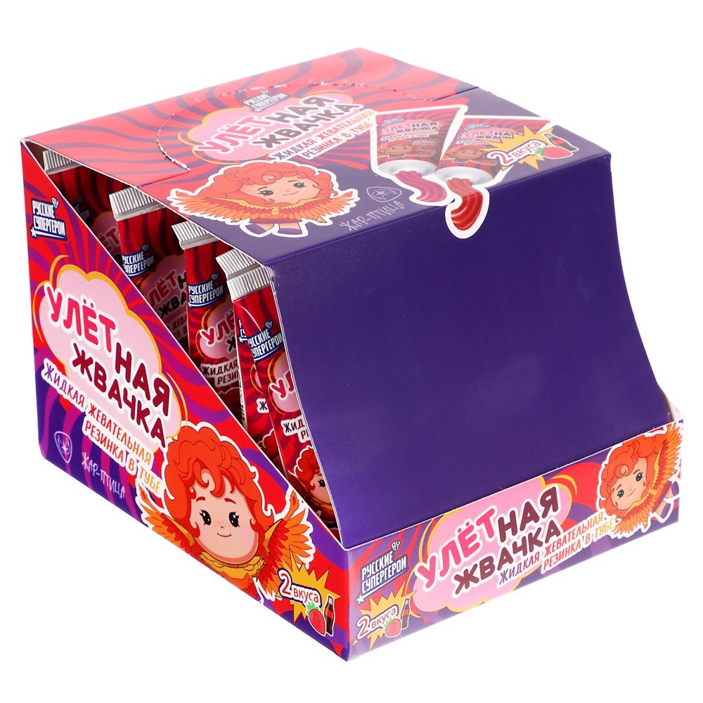 BY Русские Супергерои Жидкая жевательная резинка в тубе 20 гр., арт.№ 347-220