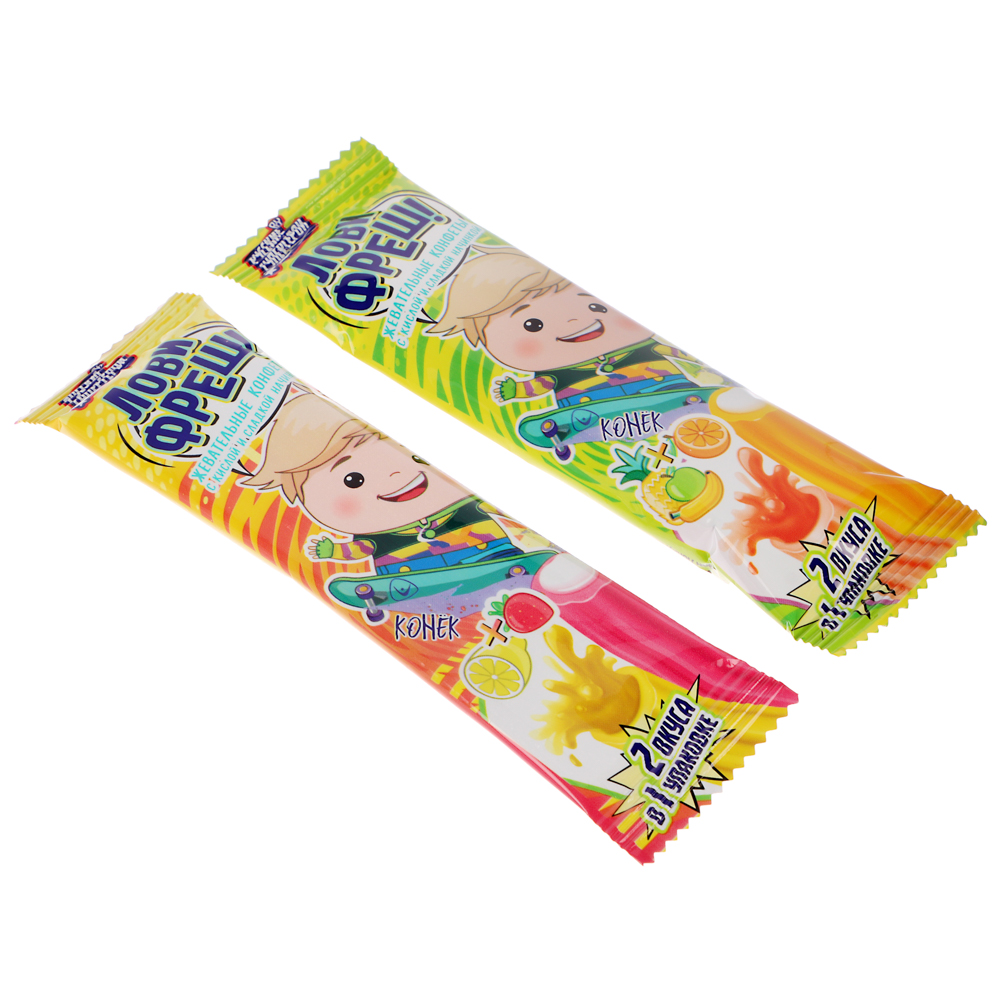 BY Русские Супергерои Жевательные конфеты кислые 16 гр., арт.№ 347-221