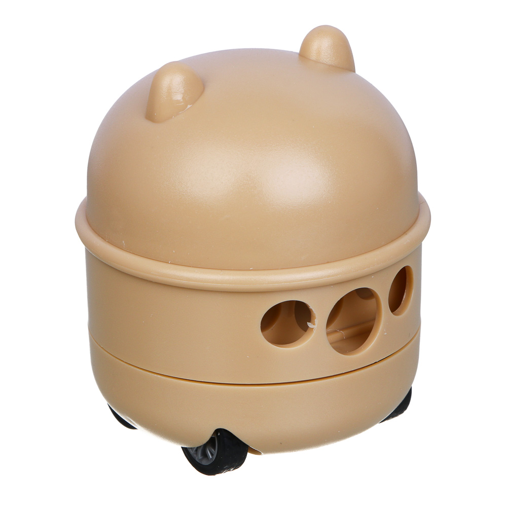 Точилка с контейнером "Капибара", на механических колесиках, 2 дизайна, шоу-бокс, арт.№ 607-077