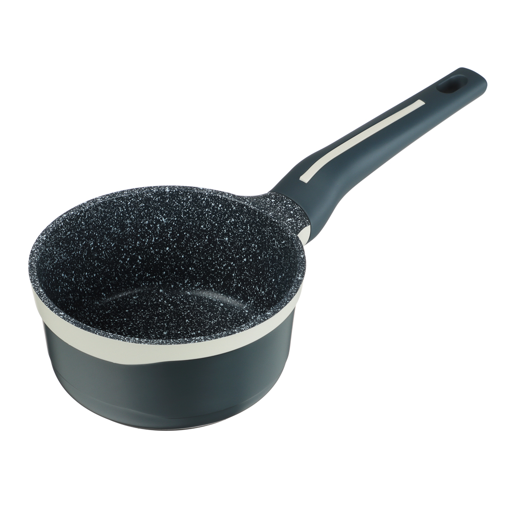 SATOSHI Кай Ковш с крышкой литой 1,3л, 16х8см, антипригарное покрытие, индукция, арт.№ 846-709