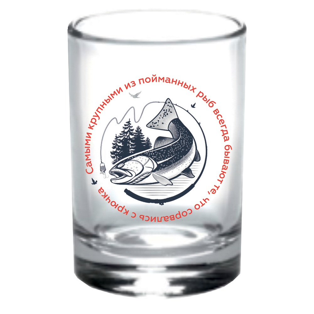 ОСЗ На рыбалке Набор стопок гладких 6шт 50мл, стекло, арт.№ 878-582