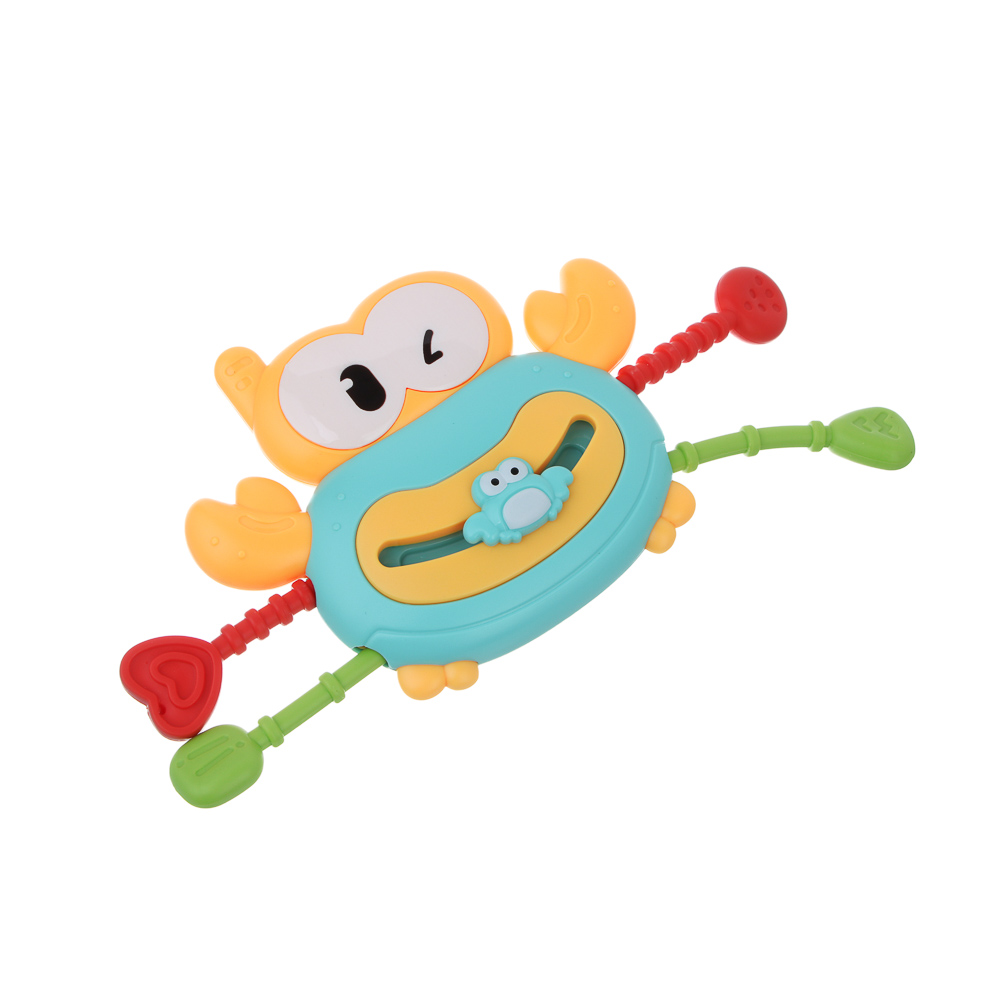 ИГРОЛЕНД Развивающая игрушка "Крабик", ABS, резина, 12,8х10,5х4,2см, 2 дизайна, арт.№ 270-052