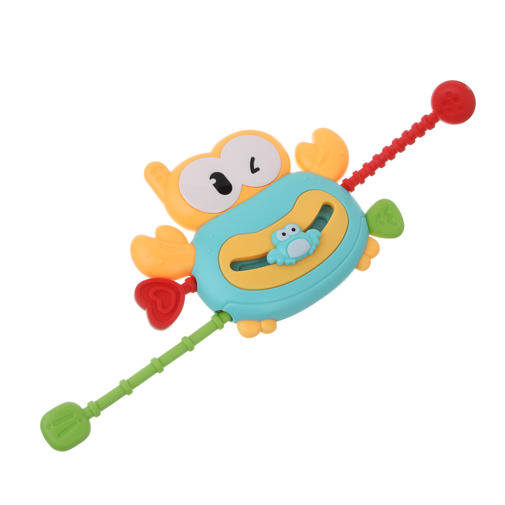 ИГРОЛЕНД Развивающая игрушка "Крабик", ABS, резина, 12,8х10,5х4,2см, 2 дизайна, арт.№ 270-052