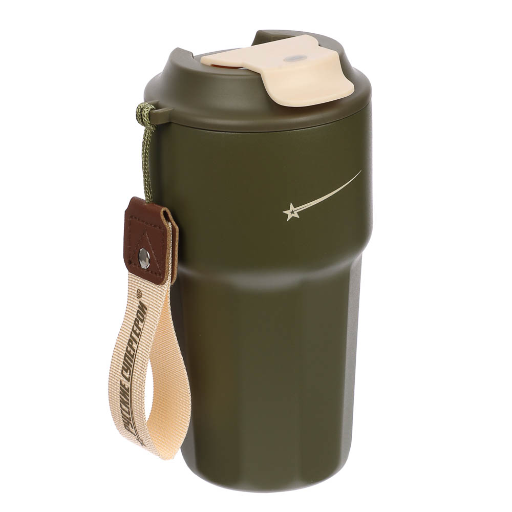 Термос-кружка тм BY Русские супергерои 420мл, нержавеющая сталь 18/10, арт.№ 841-909