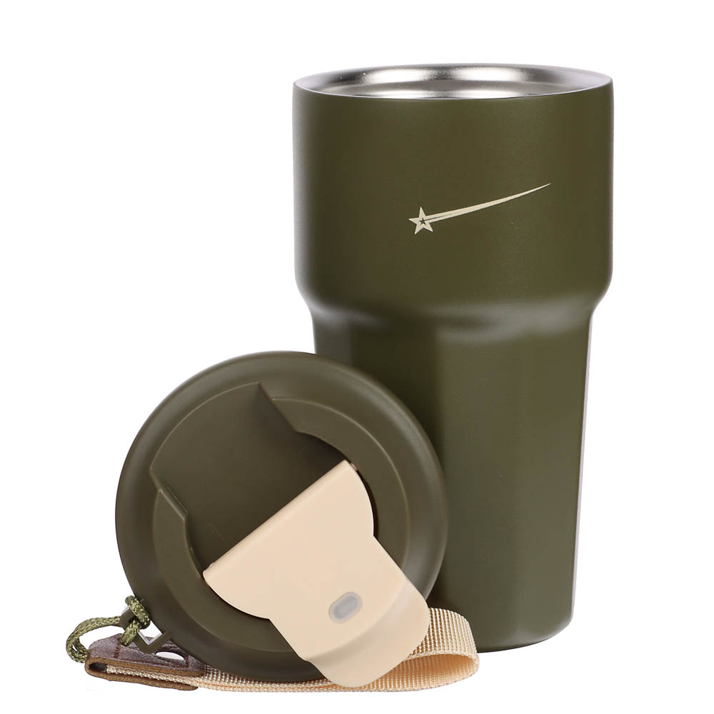 Термос-кружка тм BY Русские супергерои 420мл, нержавеющая сталь 18/10, арт.№ 841-909