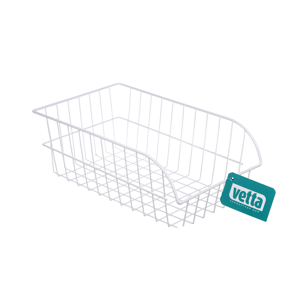 VETTA Корзинка для хранения приправ, 36х22х13см, металл, белый цвет, арт.№ 414-118