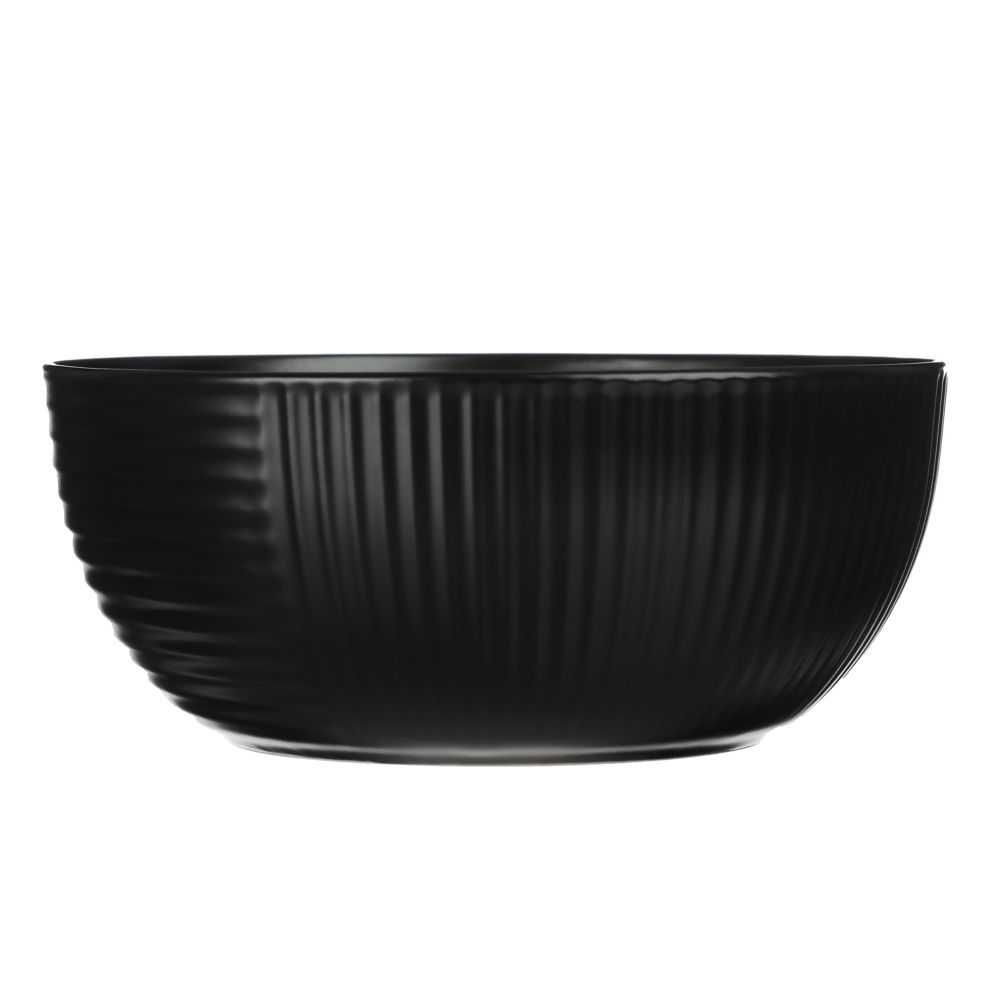 MILLIMI Монблан салатник 15,5x6,6см, 650мл, керамика, черный, арт.№ 824-222