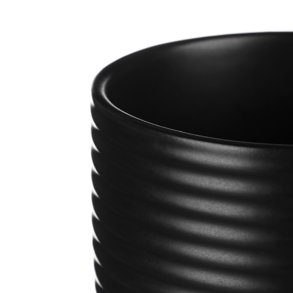 MILLIMI Монблан кружка 400мл, керамика, черный, арт.№ 824-223