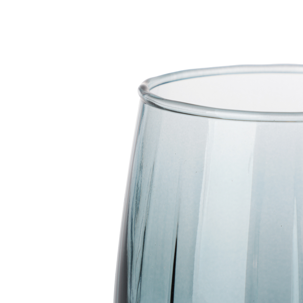 Стакан низкий для виски 350мл, стекло, синий, арт.№ 820-676