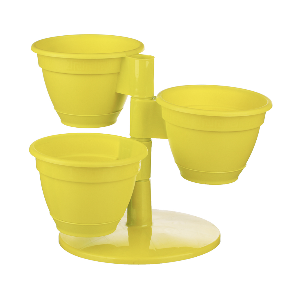 Каскад цветочный "Антик" лаванда/фисташка 3шт x 0,9л, арт.№ 164-218