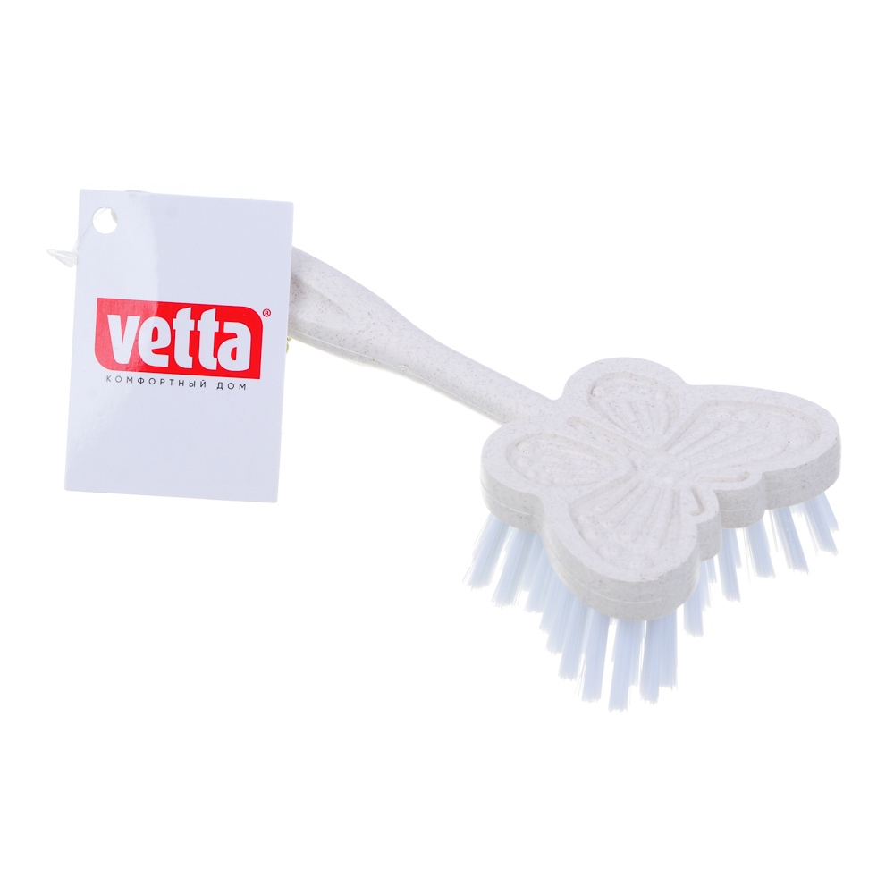VETTA Щетка бабочка с длинной ручкой, полипропилен, полиэтилентерефталат, 19,5х7,5х3,5 см, 3 цвета, арт.№ 441-012