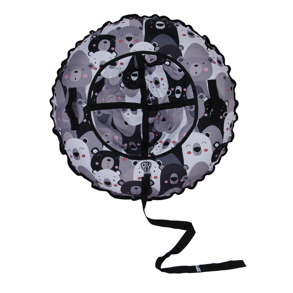 BY SPORT Тюбинг/ватрушка, диаметр 100см, оксфорд 600D, ПВХ, бутиловая камера R15, медведи, арт.№ 112-076