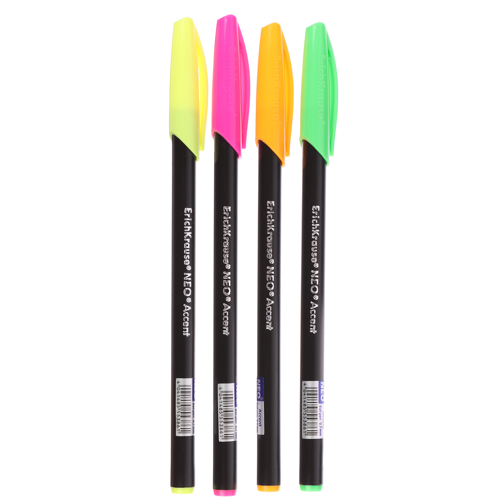 Ручка шариковая Erich Krause "Нео Стик Эксент" синяя, наконечник 0,7 мм, 55386, арт.№ 627-167