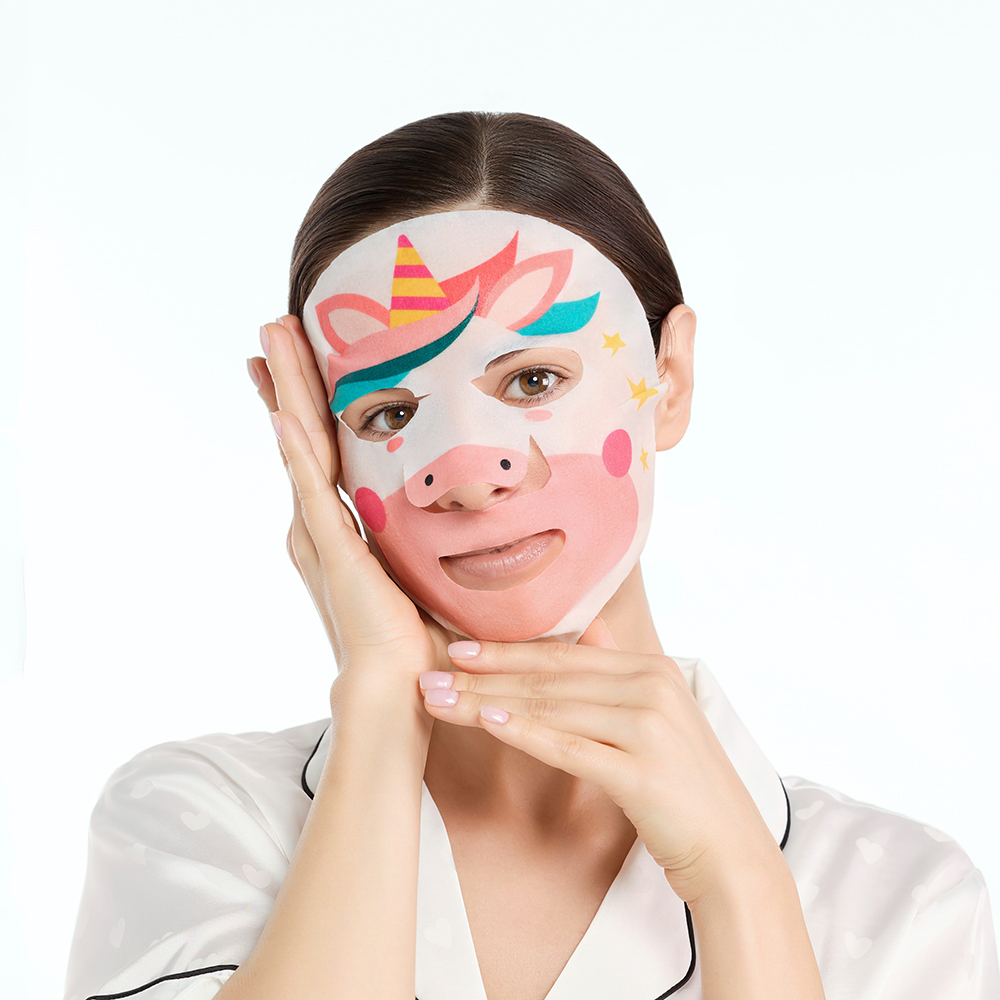 ЮНИLOOK Набор Маска для лица тканевая Забавные животные, 24мл х 3шт, 3 вида, арт.№ 022-109