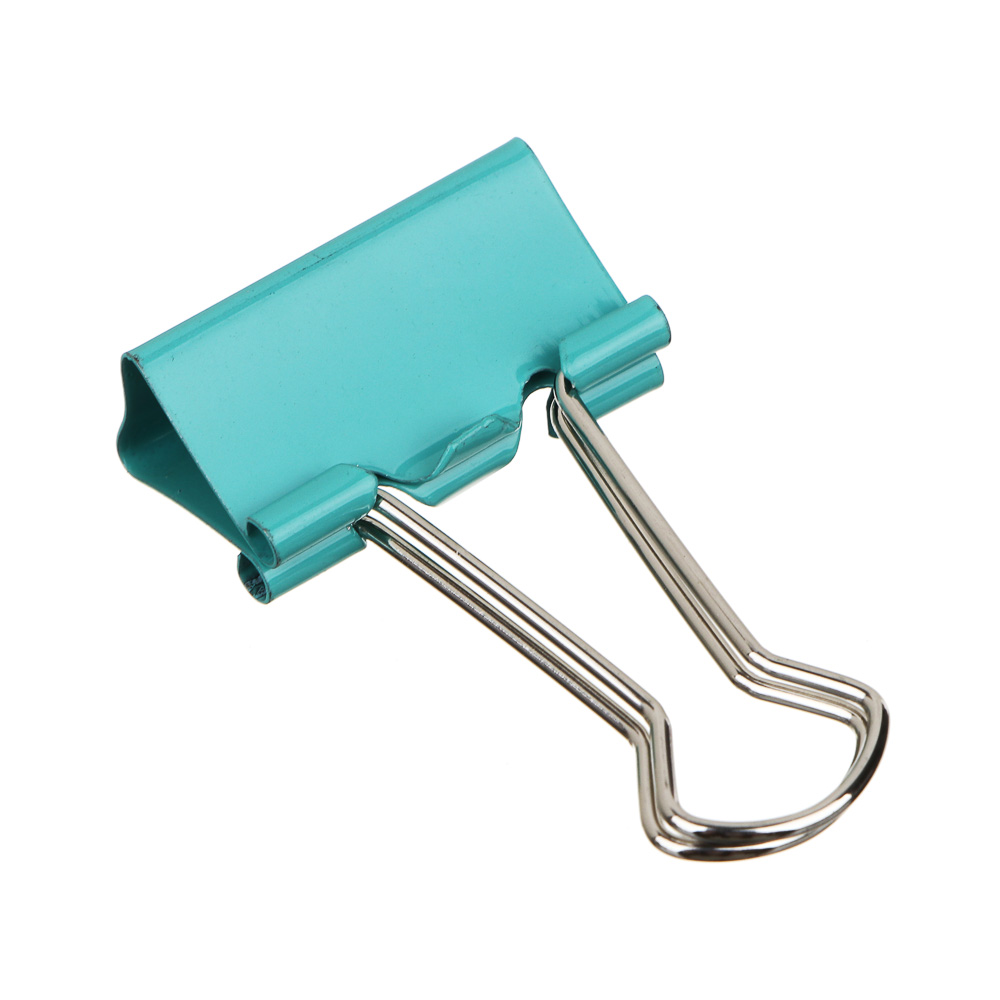 ClipStudio Набор зажимов для бумаг металлический 41 мм цветной, 12 штук в картонной коробке, арт.№ 588-019