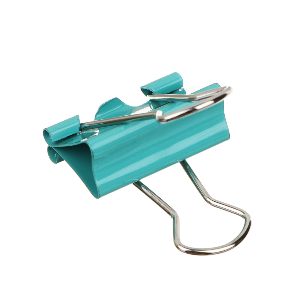 ClipStudio Набор зажимов для бумаг металлический 41 мм цветной, 12 штук в картонной коробке, арт.№ 588-019