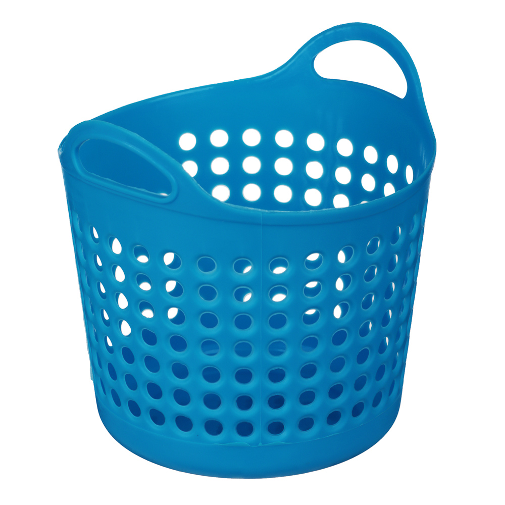 Блок для хранения мелочей "Корзина с ручками", 10,5x10,5см, пластик, 3 цвета, 6101-А, арт.№ 444-217